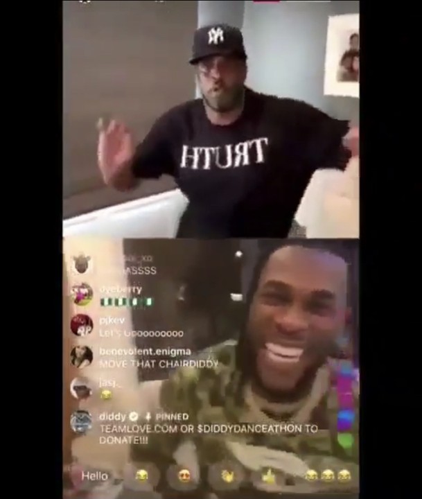 Burna Boy and Diddy's Instagram Live chat