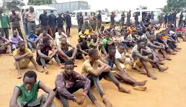 #LagosUnrest: Dozens of robbers caught (Video)