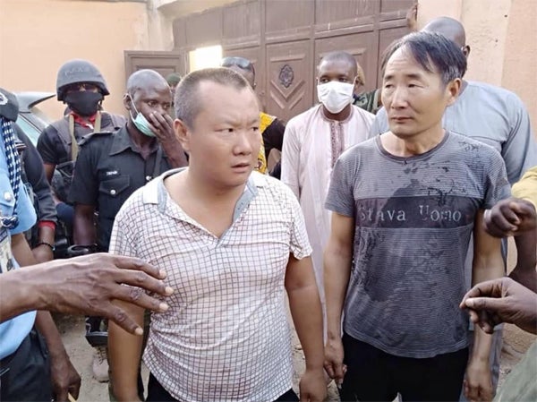 Illegal Chinese miners arrested in Zamfara (Photos)