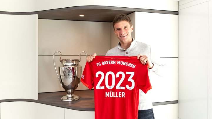 Thomas Muller signs new Bayern Munich deal until 2023