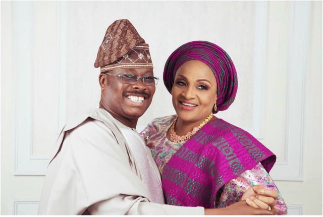 I caught my husband cheating on me twice - Ajimobi's wife