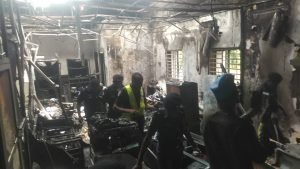 UPDATED: Fire guts INEC headquarters in Abuja
