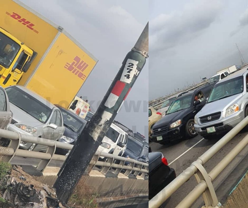 Lockdown: 3rd Mainland bridge this morning (Photos)