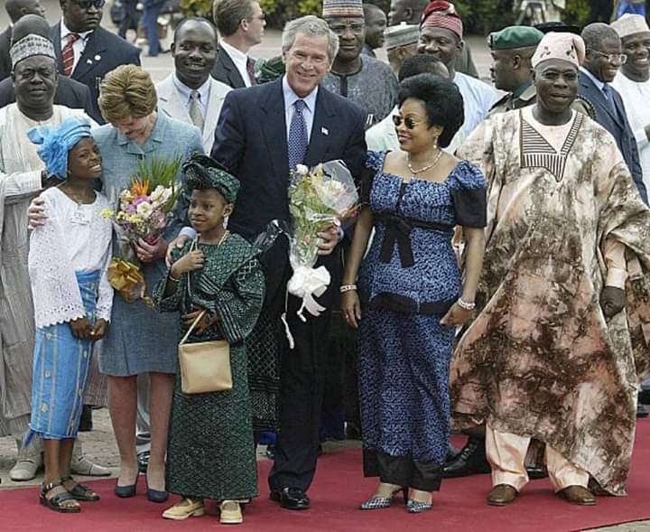 President Bush, Obasanjo, Soludo, Stella in throwback photo