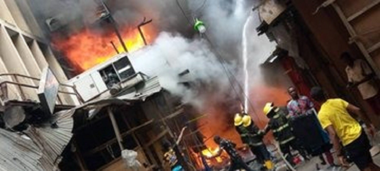 2 flats affected in Mile 2 Estate fire - LSFS