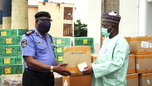 COVID-19: NHIS donates PPE to Police