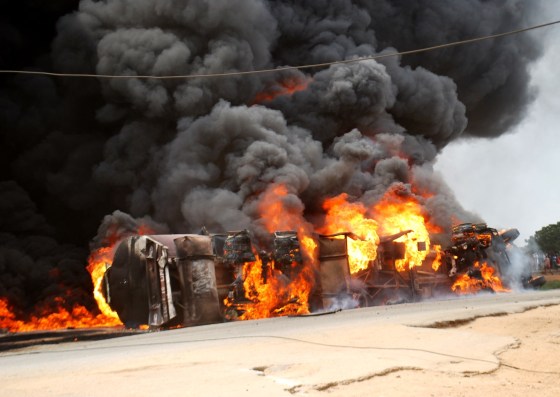 Tanker explosion kills 2 in Ibadan (Photos/videos)