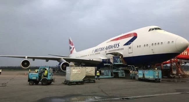 BREAKING: Nigerians in UK arrive Lagos