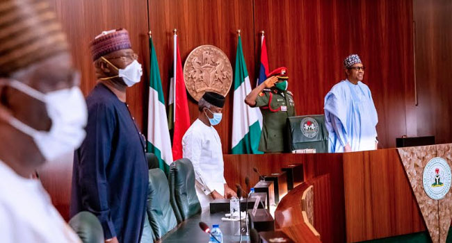 Buhari presides over virtual FEC as cabinet members honour Gen. Aboki Abdallah