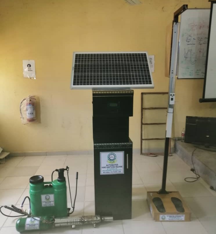 COVID-19: Polytechnic produces solar-powered hand sanitiser, others