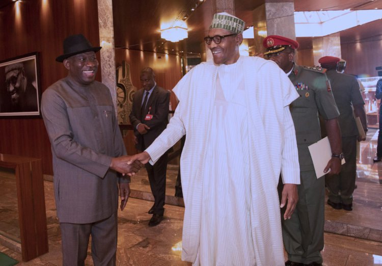 BREAKING: Jonathan visits Presidential Villa, meets Buhari