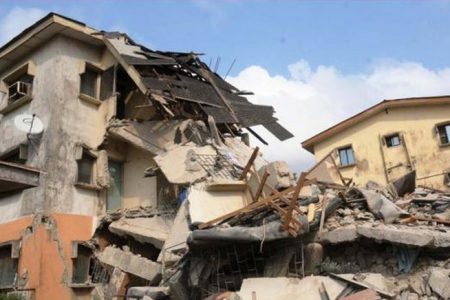 Uncompleted 3-storey building collapses in Abakaliki