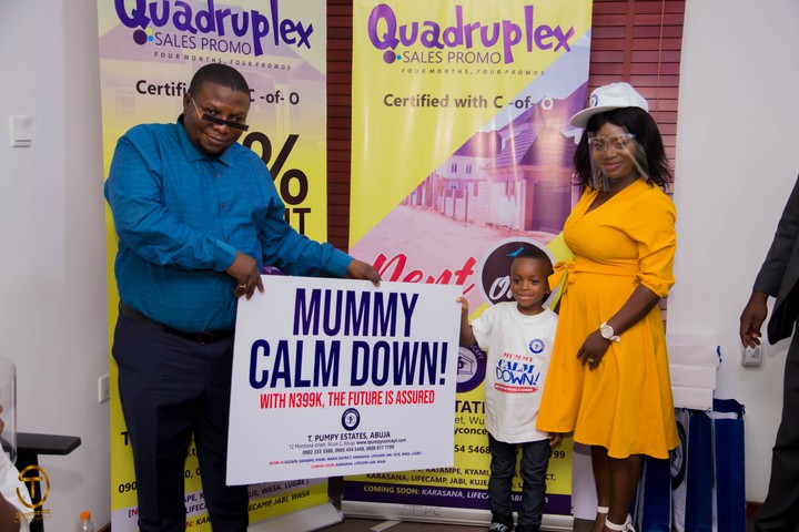 PHOTOS: 'Mummy calm down' boy becomes estate ambassador in Abuja