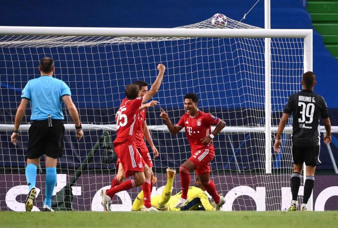 Gnabry's double sends Bayern Munich into Champions League final