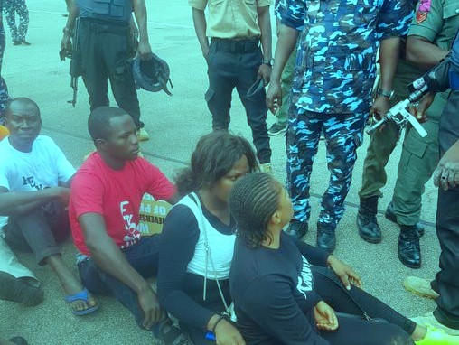 PHOTOS: #RevolutionNow protesters arrested in Abuja