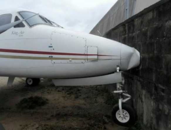 AIBN confirms Jet ramming into fence at Lagos airport after brake failure