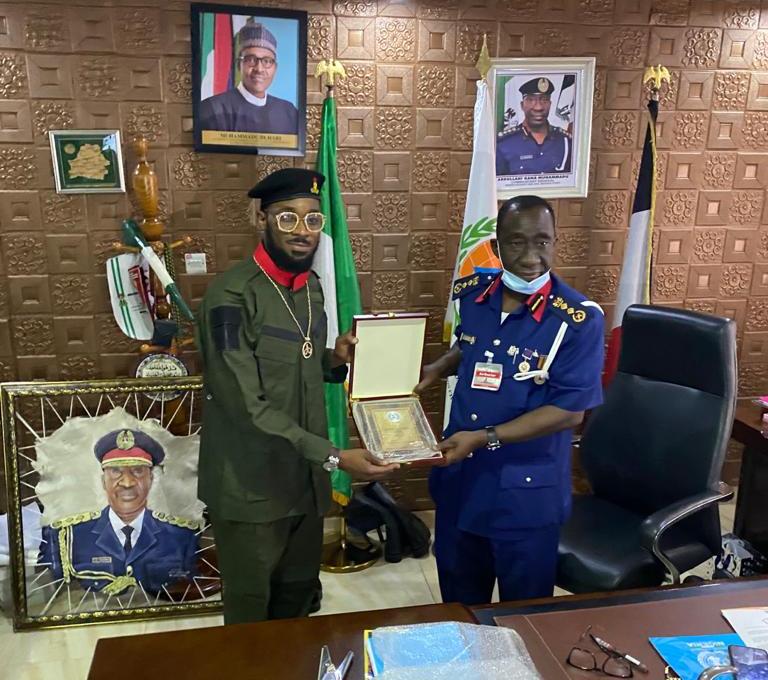 D’banj hails FG’s Agro-Rangers initiative, as NSCDC honours him