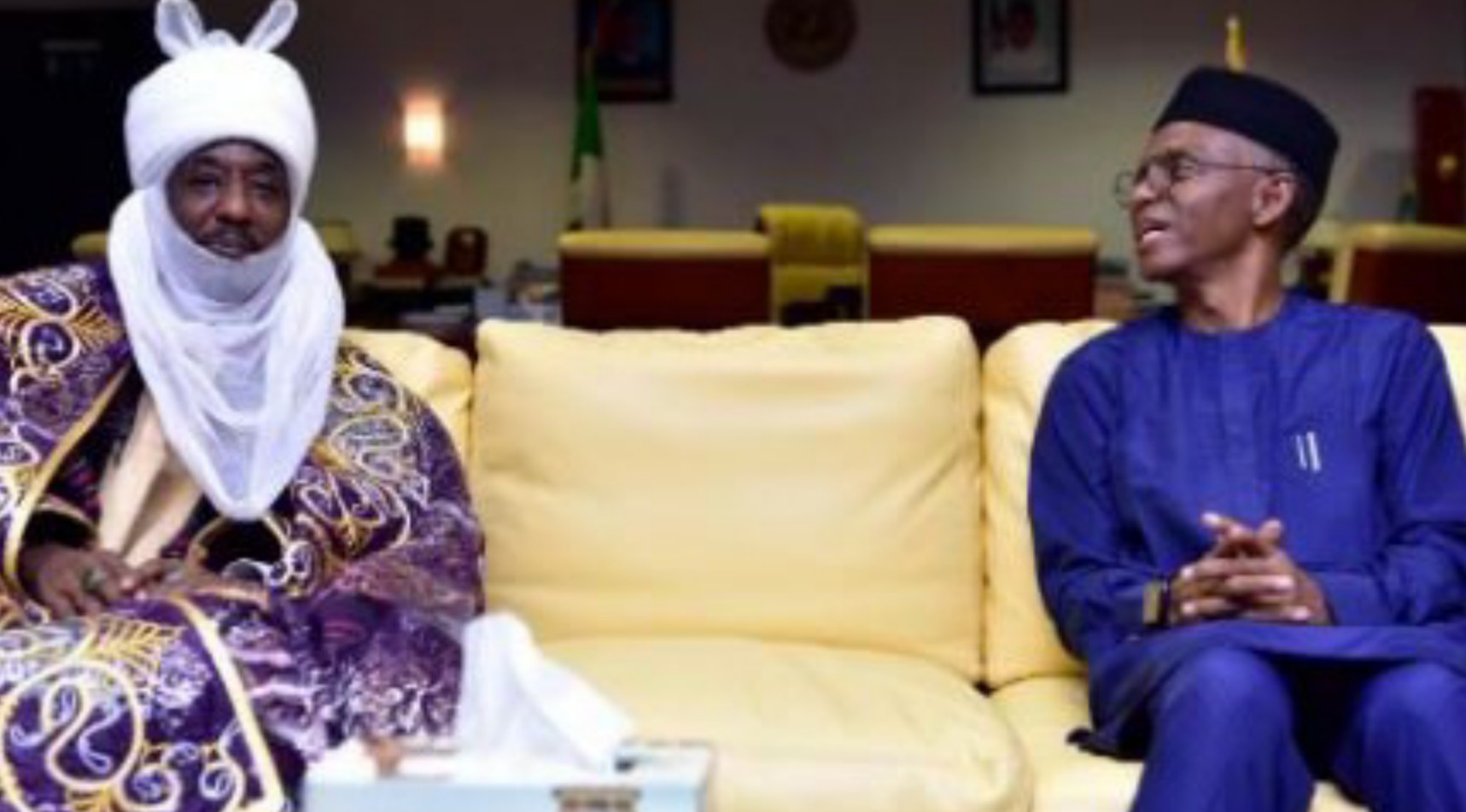 Sanusi visits El-Rufai, thanks him for being a true friend