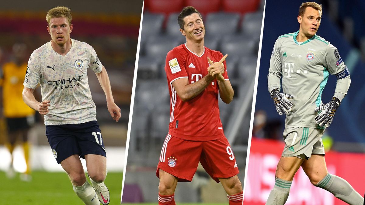 De Bruyne, Lewandowski, Neuer on UEFA player of the year shortlist