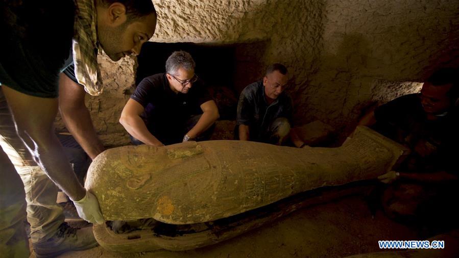 Egypt discovers 2,500-year-old intact coffins