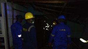 Fire razes 6 shops at police barracks in Lagos