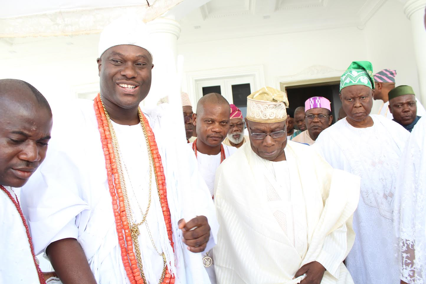 Ooni hosts Obasanjo, begs #EndSARS protesters to retreat