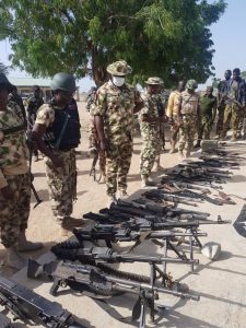 Troops arrest suspected bandit in possession of military kits