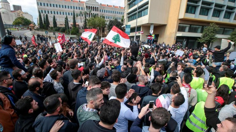 Hundreds of Lebanese protest against deteriorating living conditions
