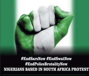 Nigerians in South Africa to march in solidarity with youths on #EndSARS