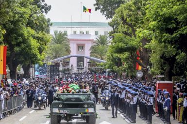 Remains of former Malian President Amadou Toumani Touré arrives in Bamako