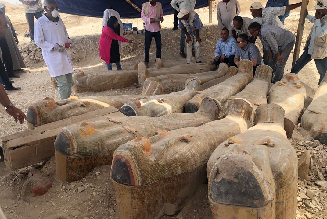 More than 100 ancient coffins unearthed in Egypt