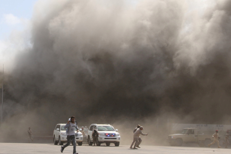 22 killed in Aden airport blast as Yemen’s unity gov’t arrives