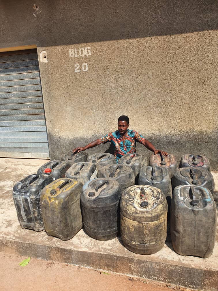 NSCDC parades petrol theft suspect