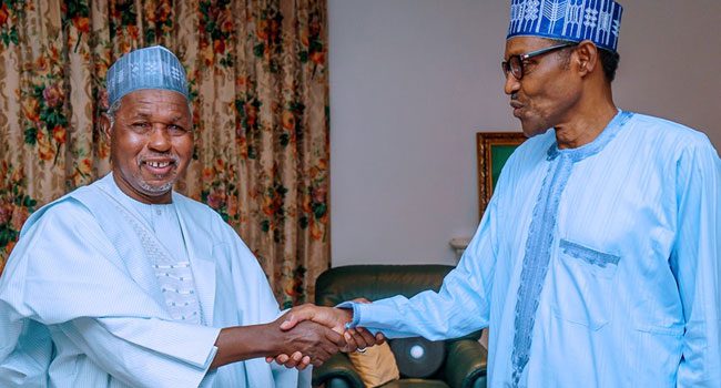 Masari briefs Buhari on abducted students, says 'we are making progress'