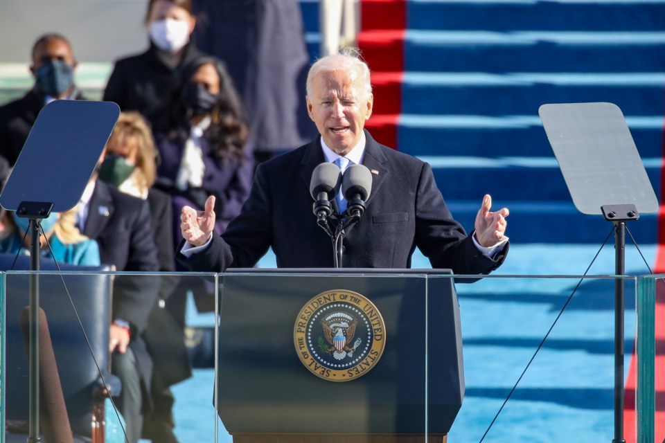 Biden urges U.S. Congress to approve police reform in May