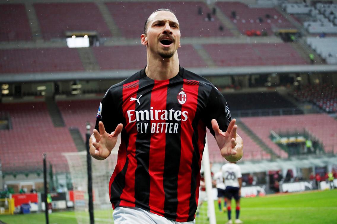 Ibrahimovic scores 500th club goal to keep AC Milan atop Serie A