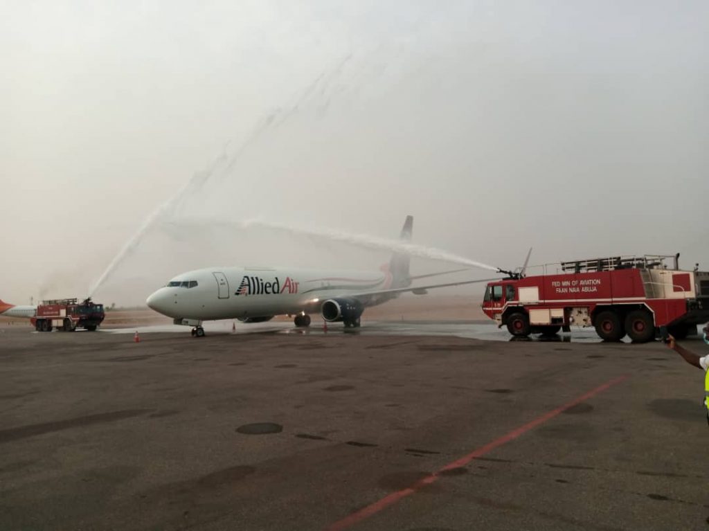 COVID-19: Minister receives Allied Air new aircraft for vaccines distribution