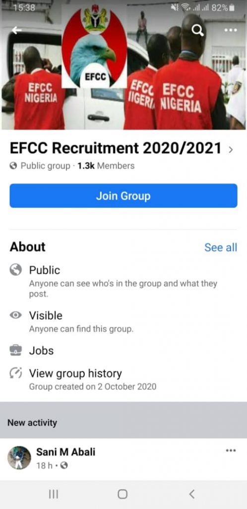 Ignore fake recruitment advert, EFCC urges Nigerians