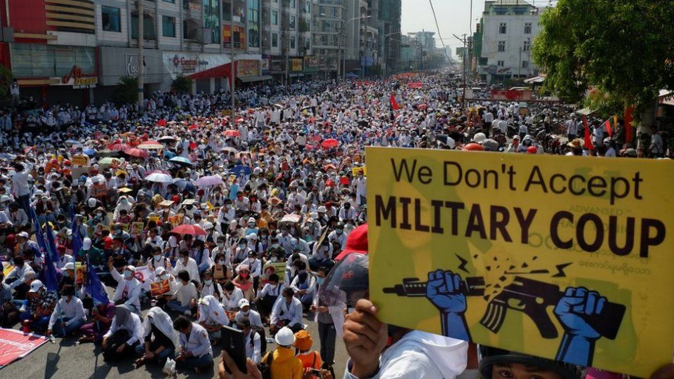 Myanmar protesters bury their dead, promise to fight on