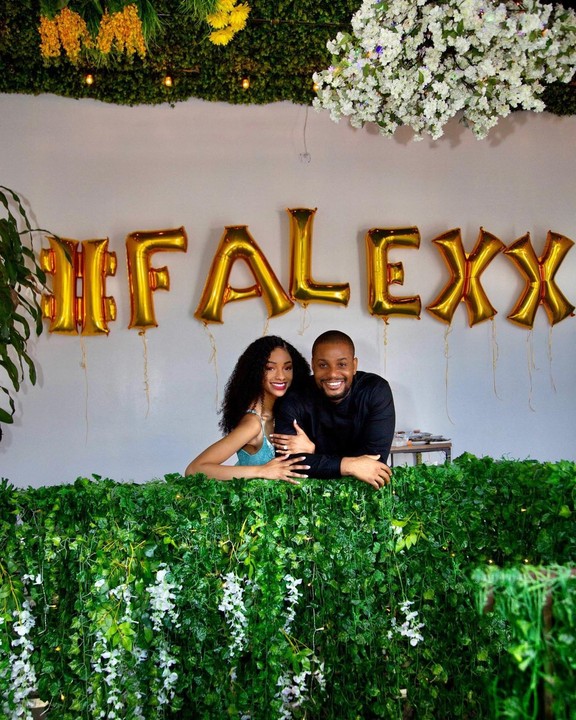 Alexx Ekubo proposes to his girlfriend, Fancy Acholonu (Photos)