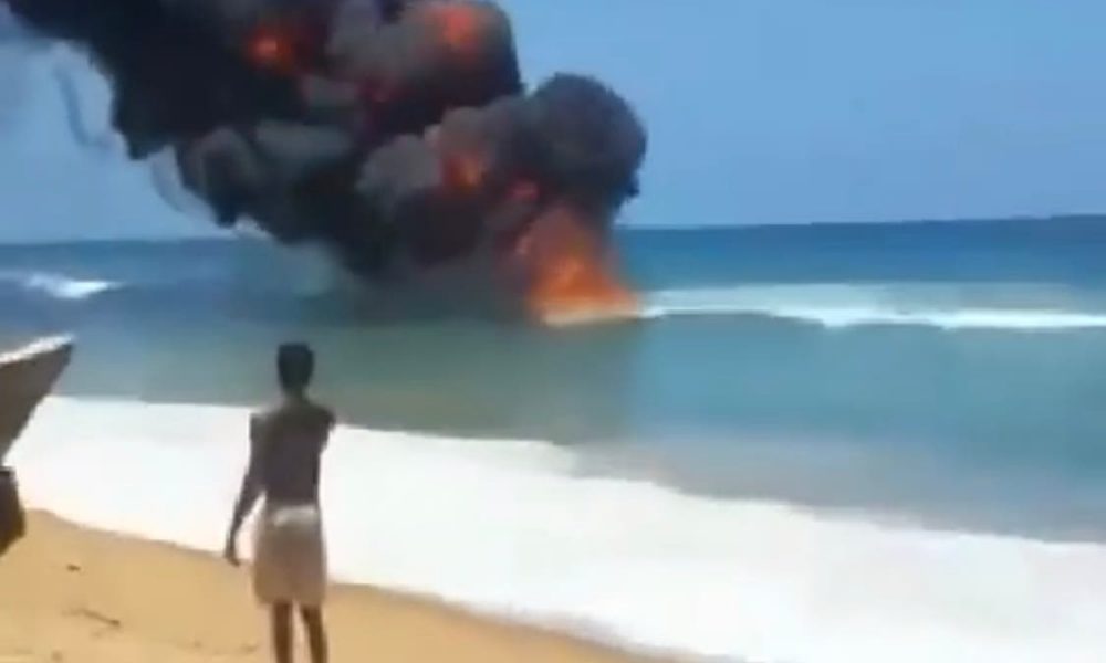 Badagry sea fire caused by bunkering — HOSTCOM