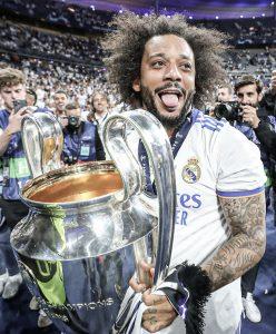 Marcelo with Champions League trophy