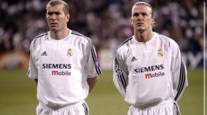 Beckham and Zidane