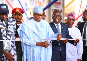 President Buhari inaugurates 13-km Lagos Mass Transit Blue Line Rail