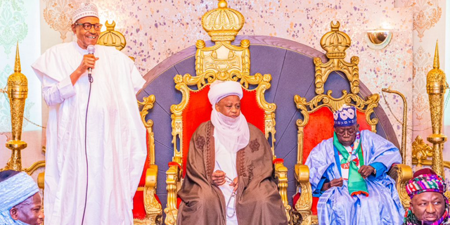 Polls: Buhari presents Tinubu to Northern traditional rulers